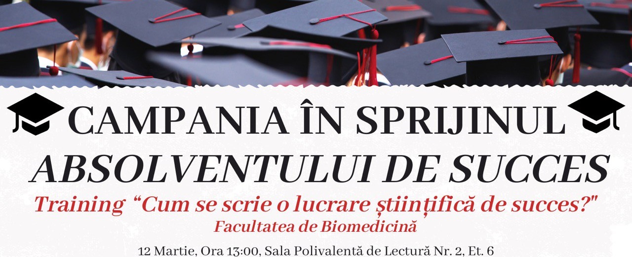 Training ”Cum se scrie o lucrare științifică de succes?”