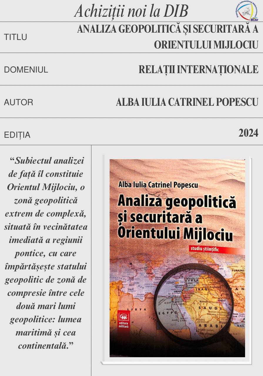 Intrări noi la DIB în domeniile relații internaționale, jurnalism și politică (prin virament)